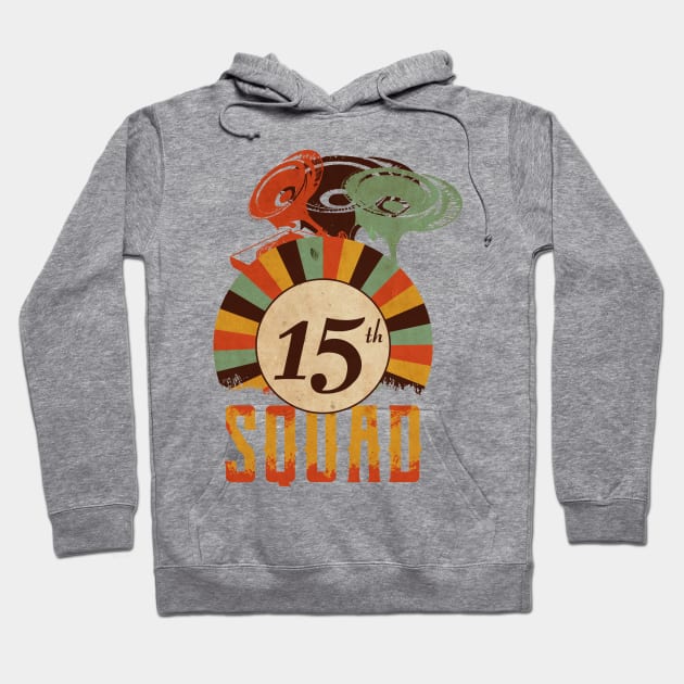 15th anniversary music squad, birthday gift vintage Hoodie by Degiab